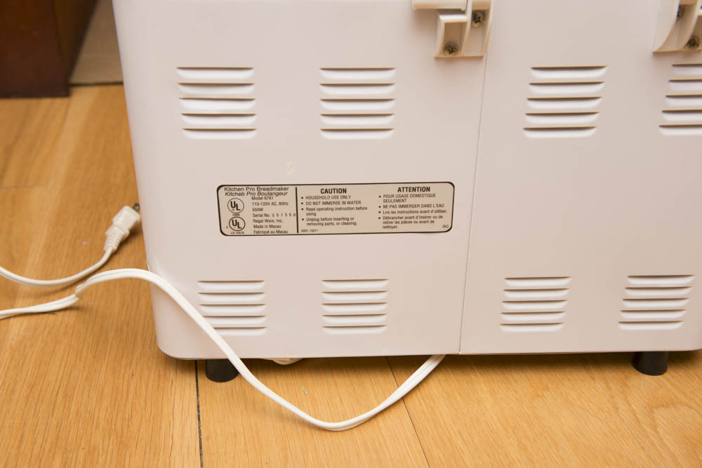 Regal Kitchen Pro Breadmaker Model K6761