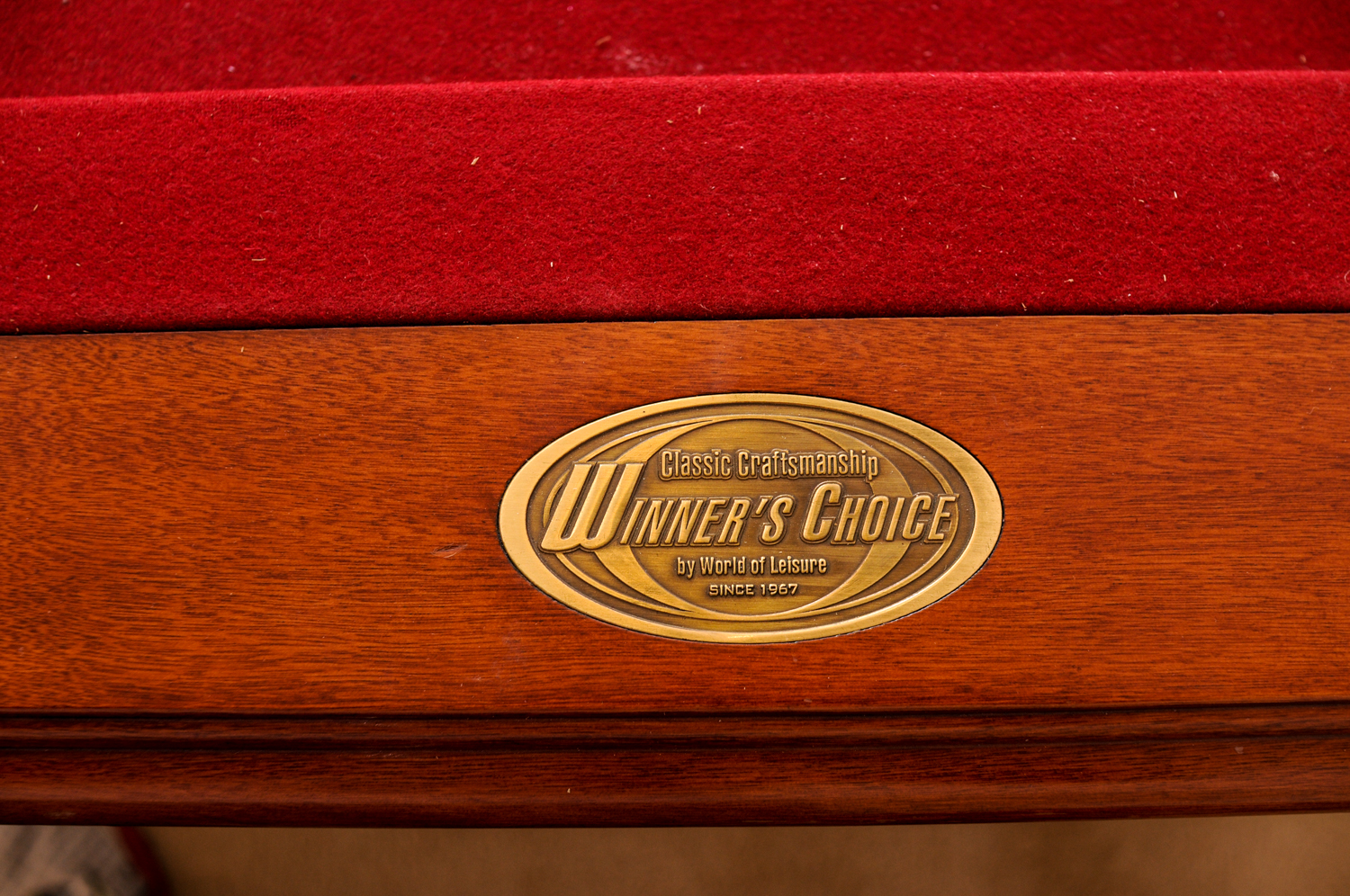 Classic Craftsmanship "Winner's Choice" Pool Table