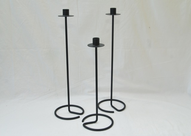 Modern Metal Candlesticks