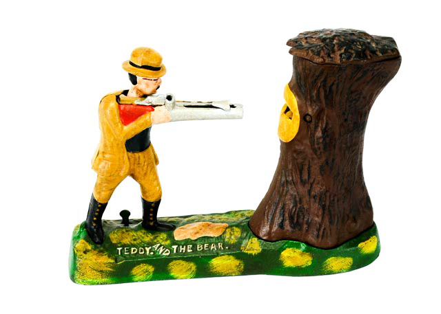"Teddy and the Bear" Novelty Coin Bank