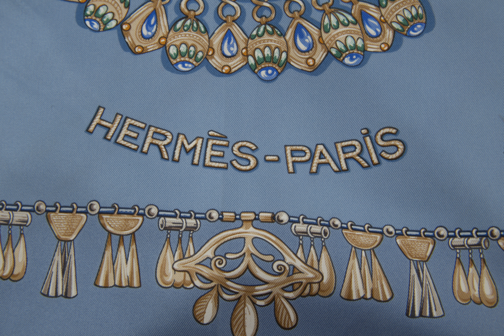 Hermès "Parures Des Sables" Silk Scarf