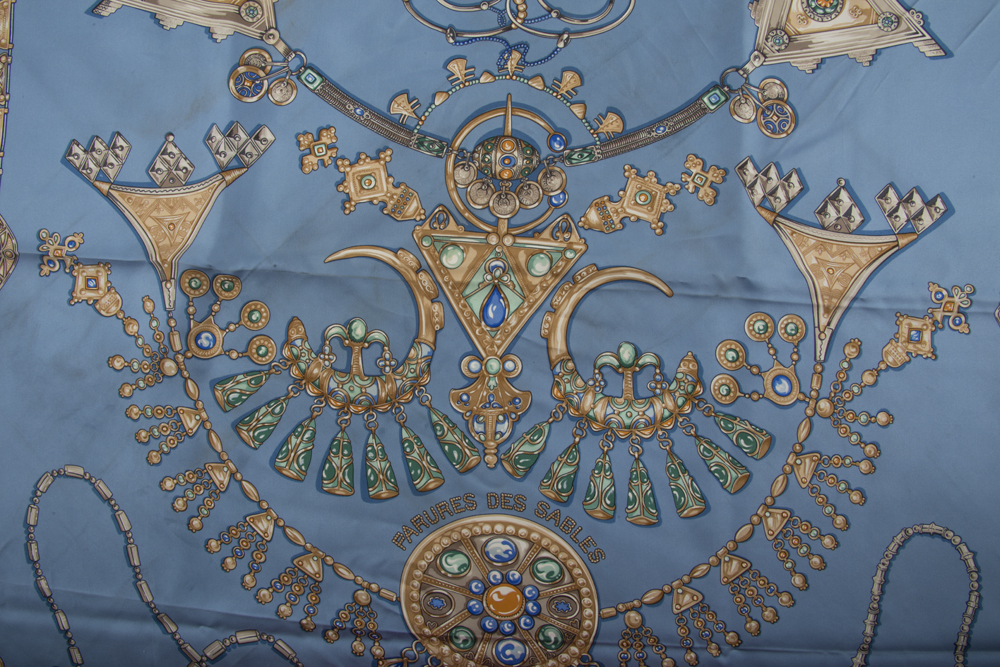 Hermès "Parures Des Sables" Silk Scarf