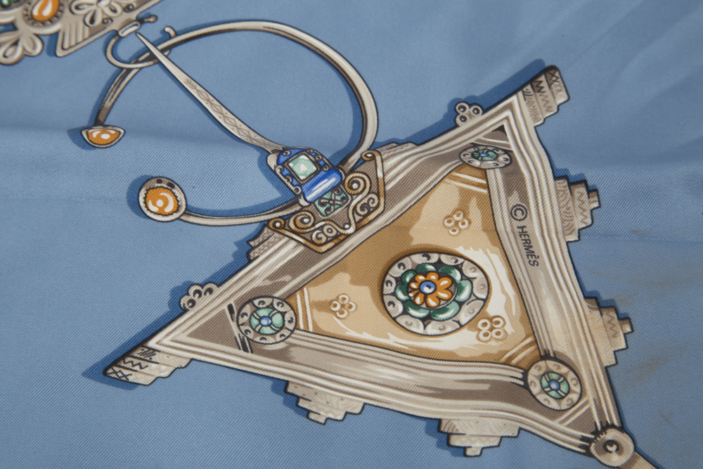 Hermès "Parures Des Sables" Silk Scarf