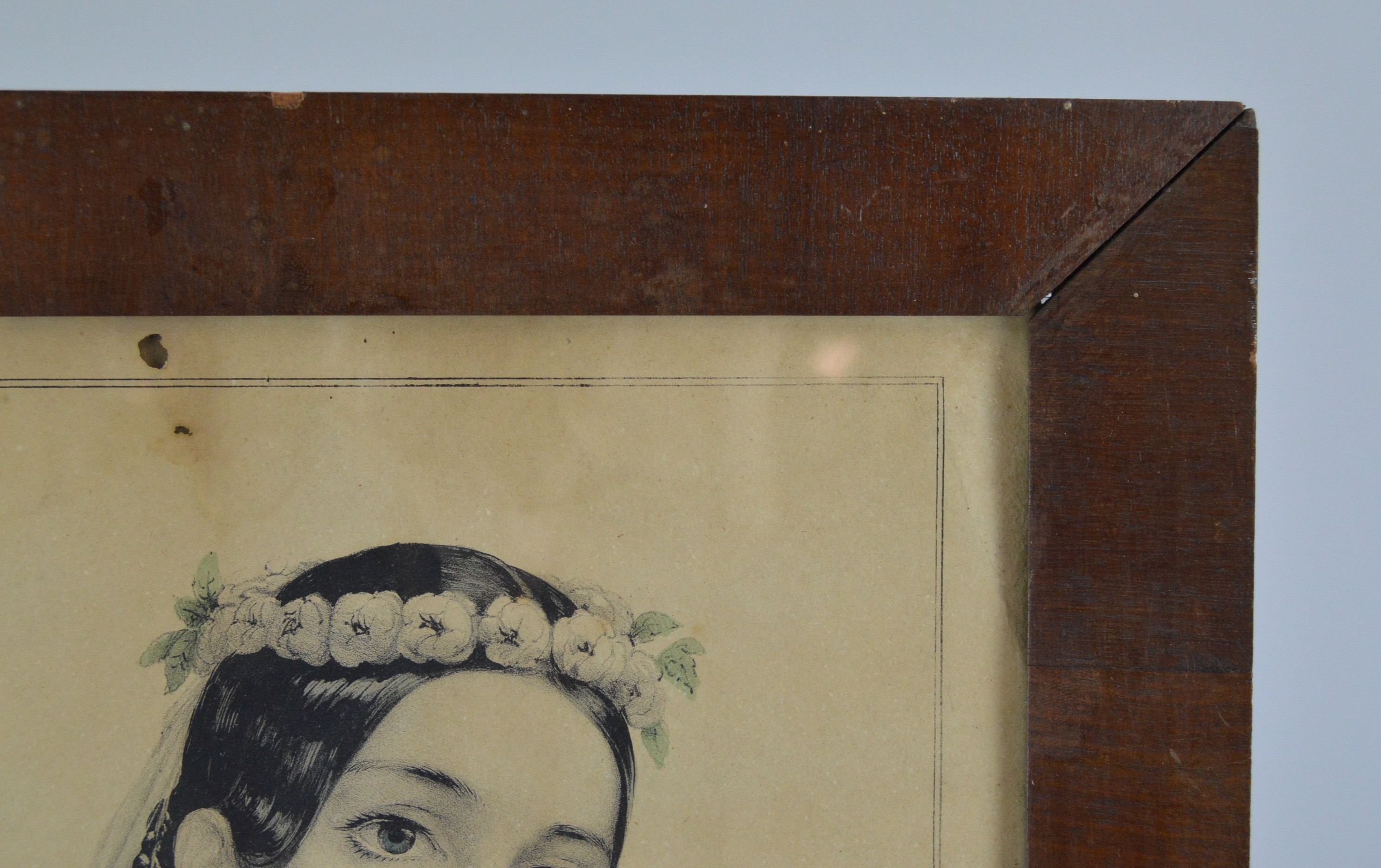 Trio of Framed Vintage Currier & Ives Hand Colored Lithographs