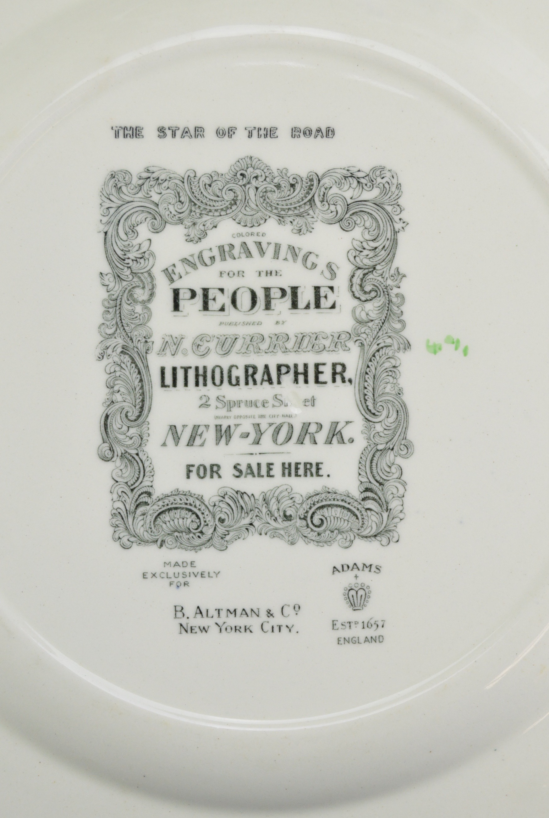 Collection of Adams China with Currier and Ives Scenes