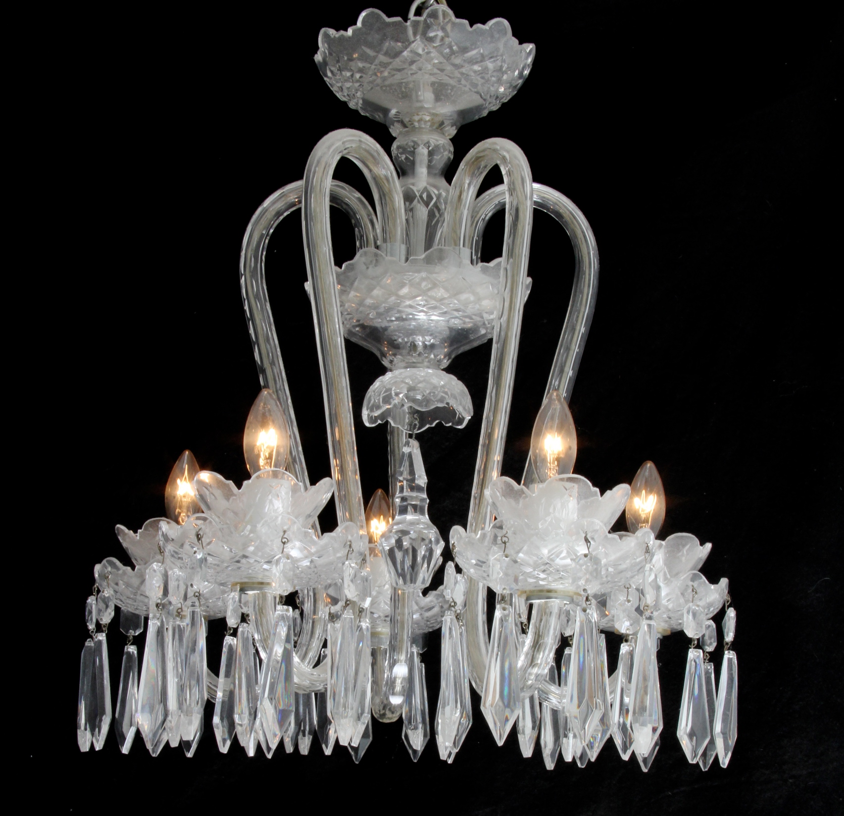 Waterford Crystal Five Arm Chandelier