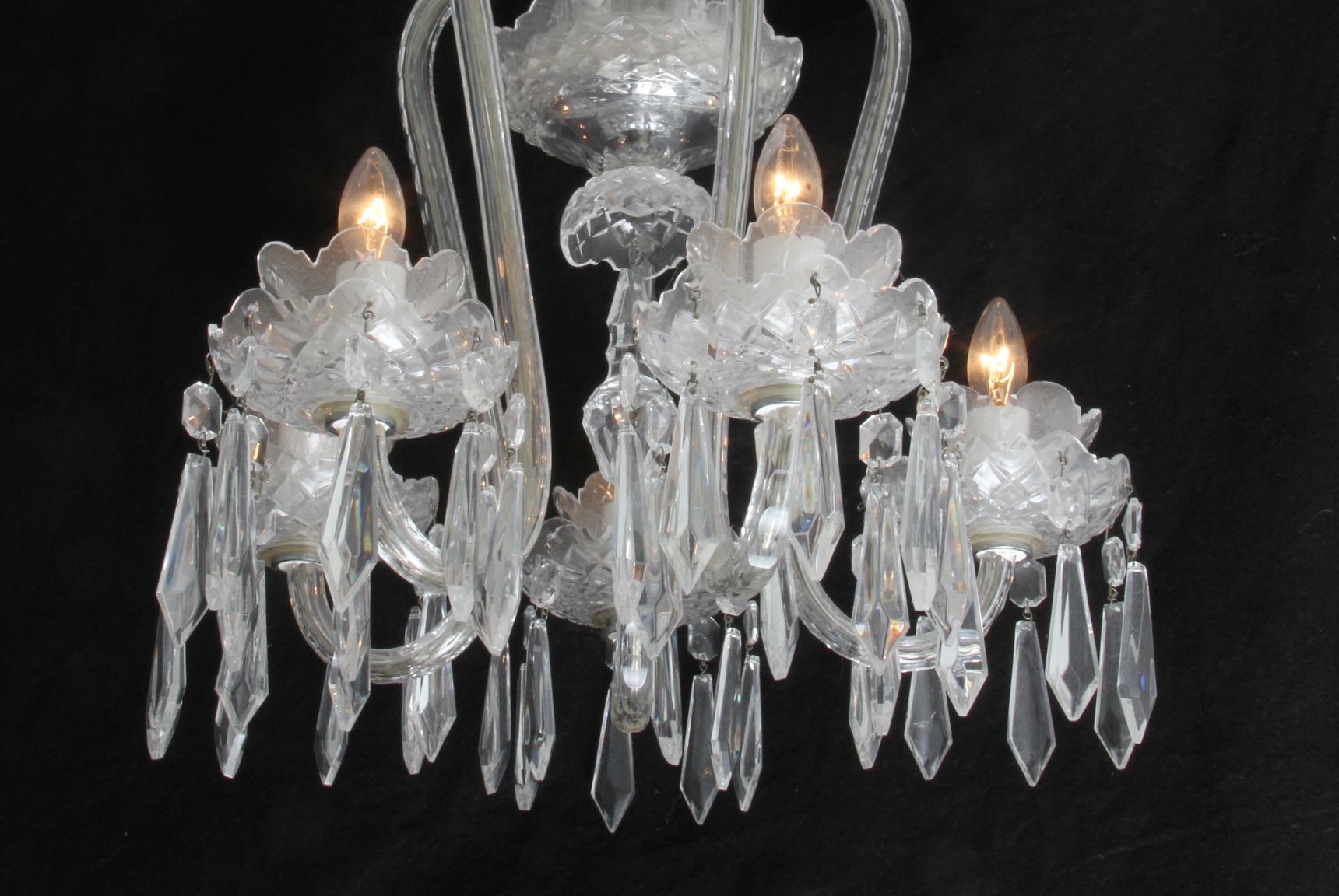 Waterford Crystal Five Arm Chandelier