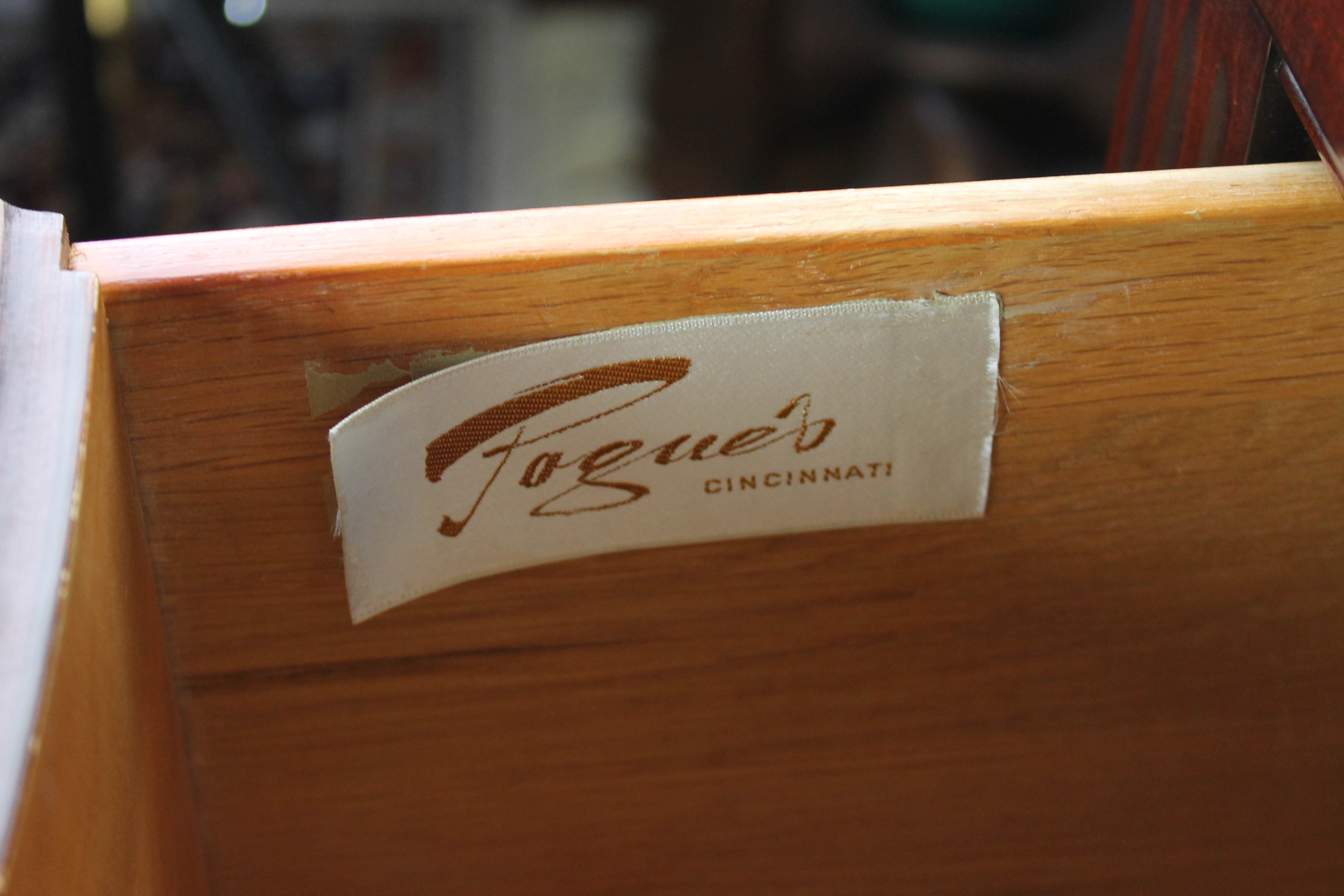 Pogue's Cincinnati Cherry Vanity Table and Stool