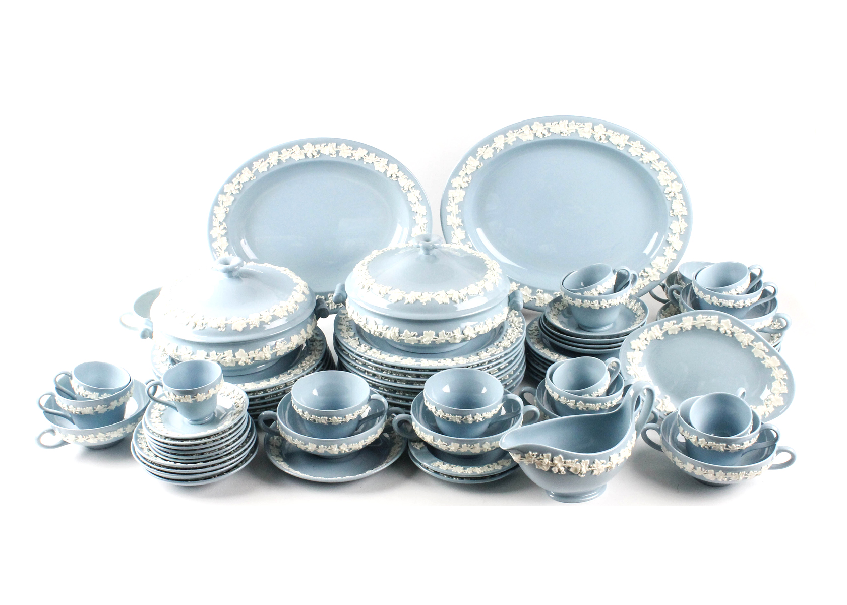 Wedgwood Embossed Queen's Ware Set