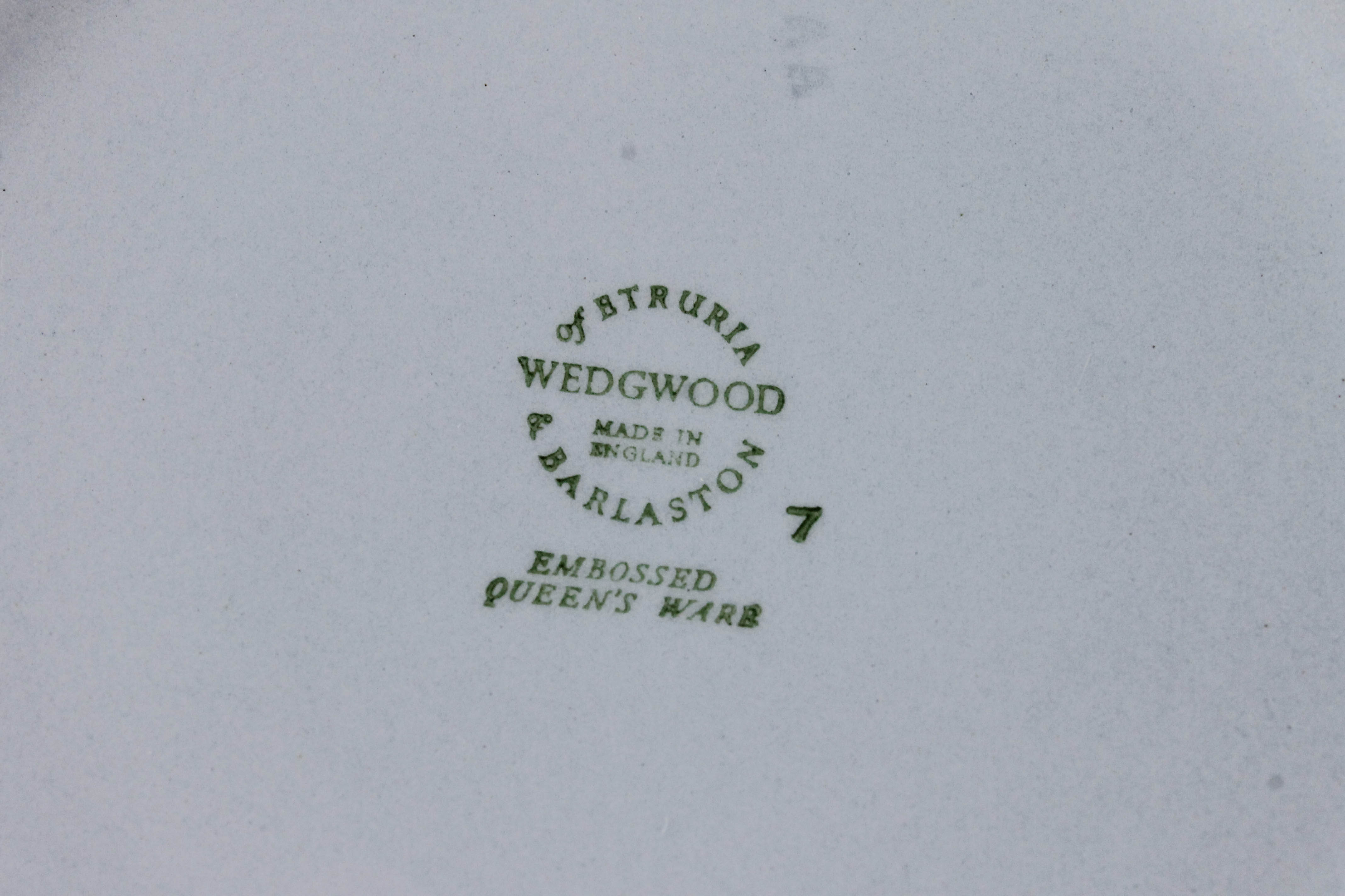 Wedgwood Embossed Queen's Ware Set