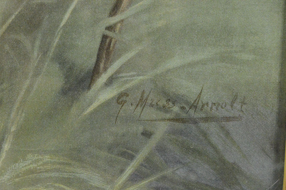 Original Oil Painting, Gustav Muss-Arnolt, American, 1858-1927