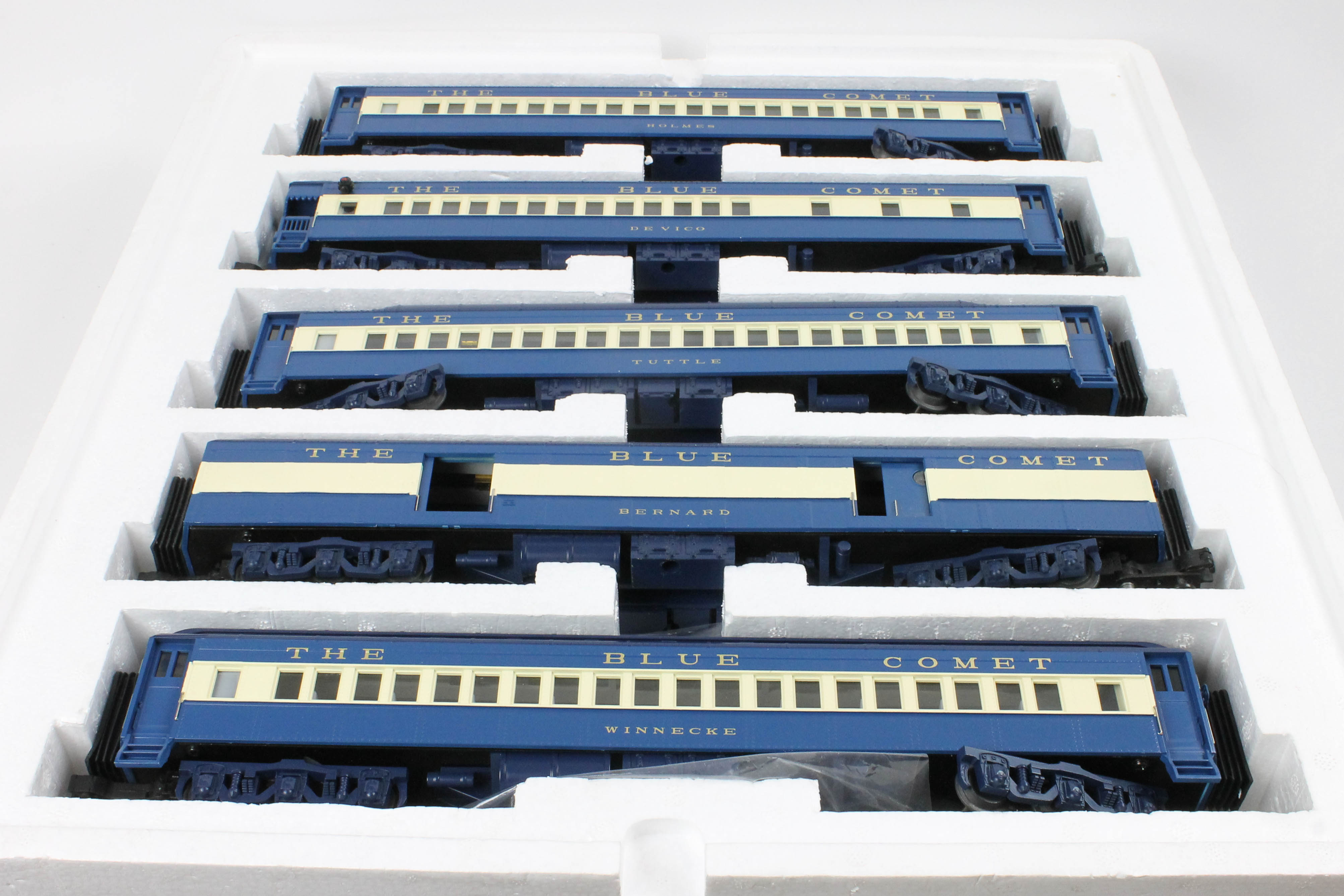 MTH Jersey Central Blue Comet Madison Passenger Car Set