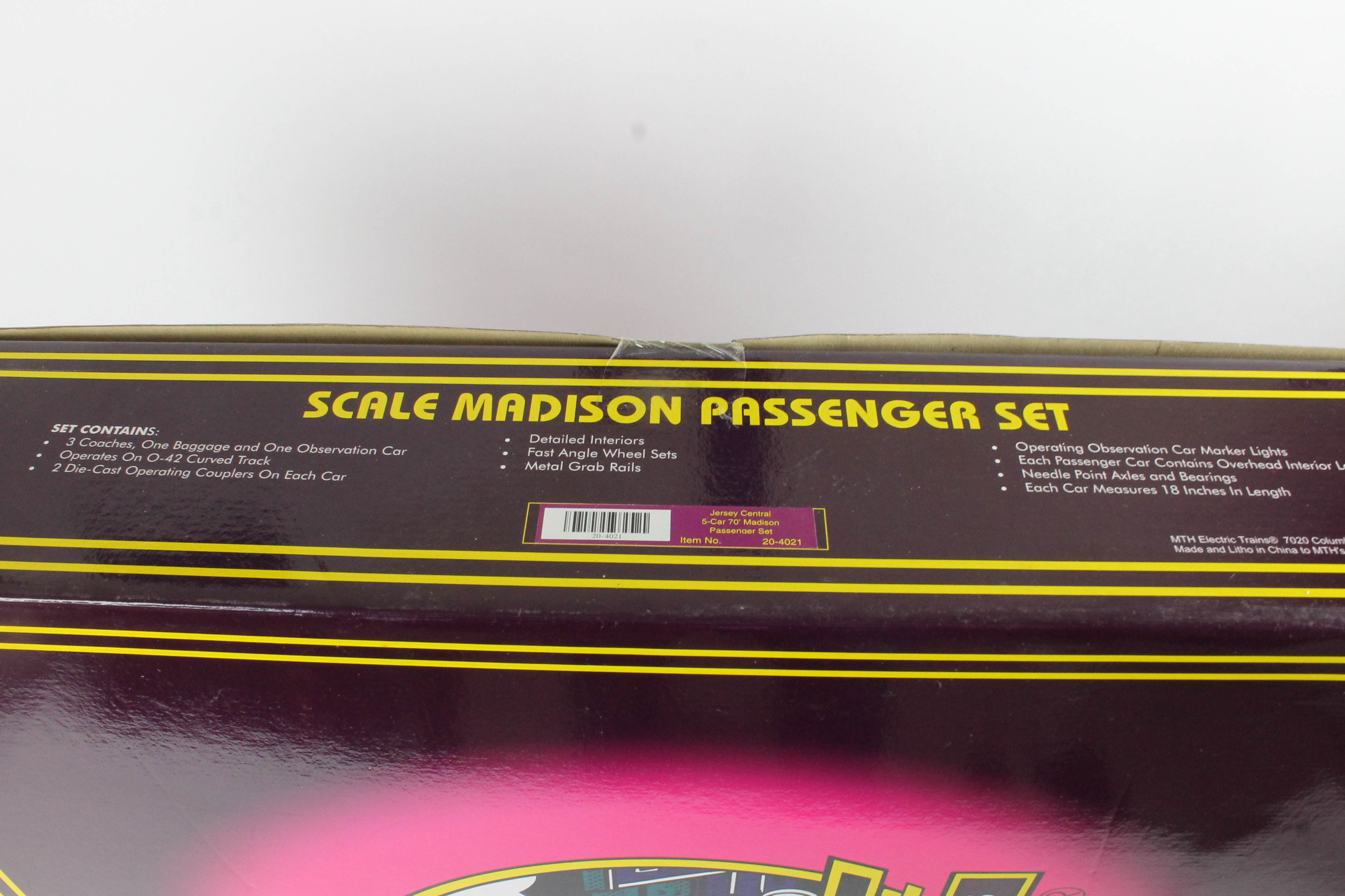 MTH Jersey Central Blue Comet Madison Passenger Car Set