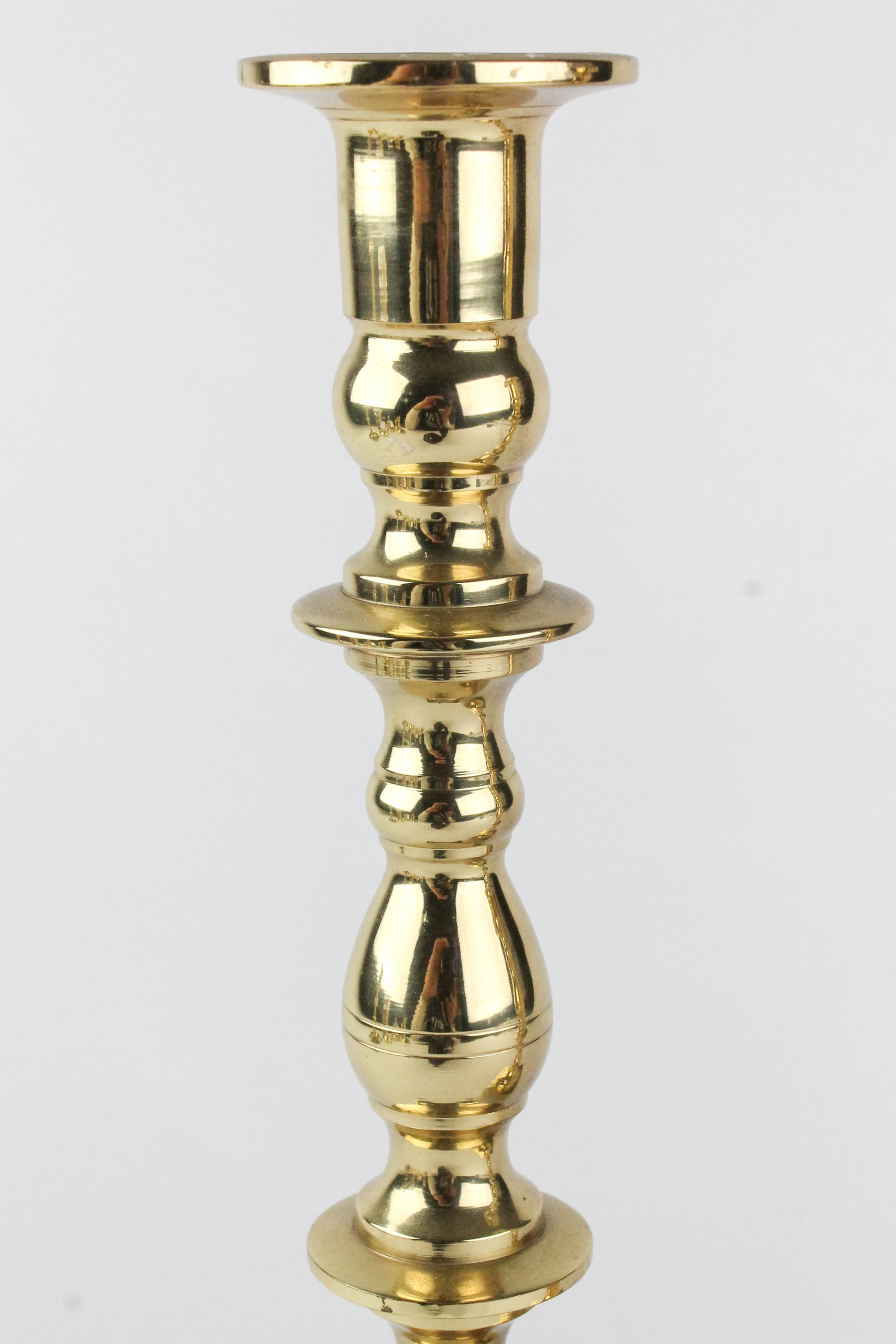 Four Baldwin Brass Candlesticks and More