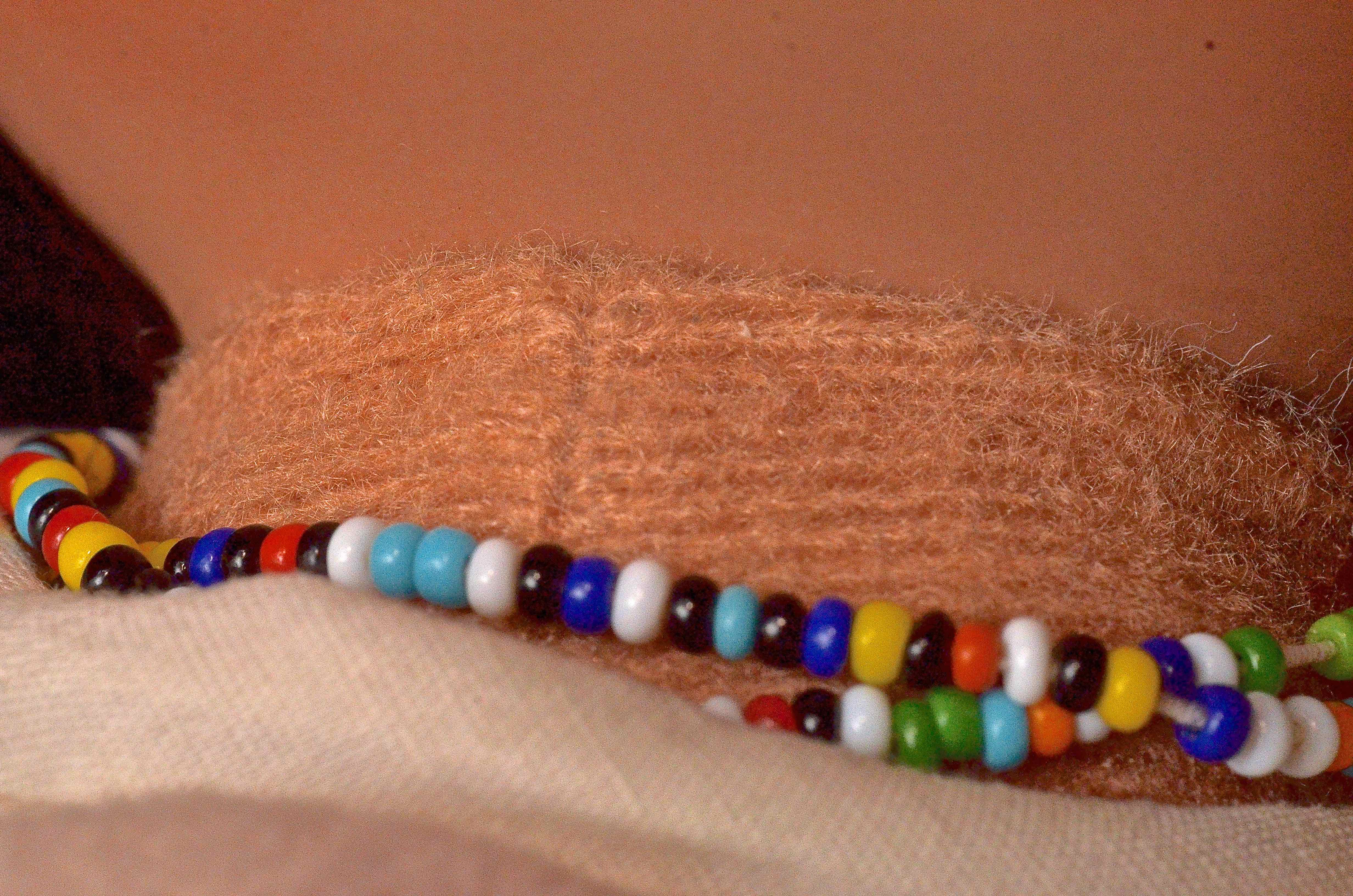 Porcelain Native American Doll Sleeping In Cradleboard