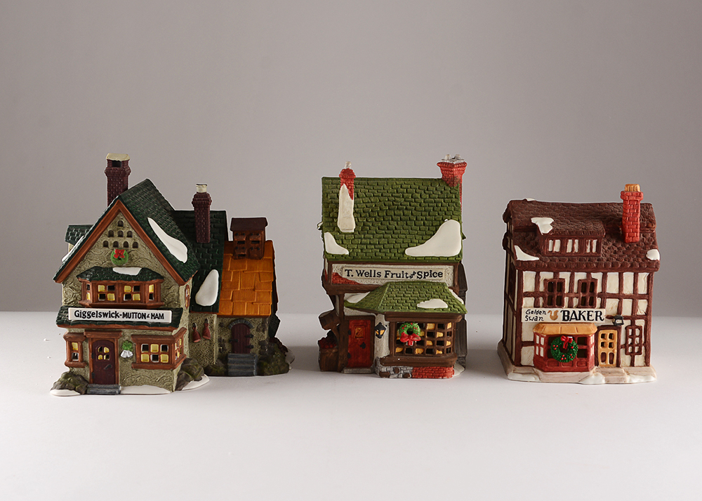 Food Shops from the Dept 56 Dickens’ Village Series