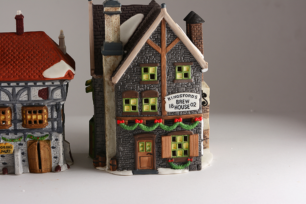 Church and Shops from the Dept 56 Dickens’ Village Series