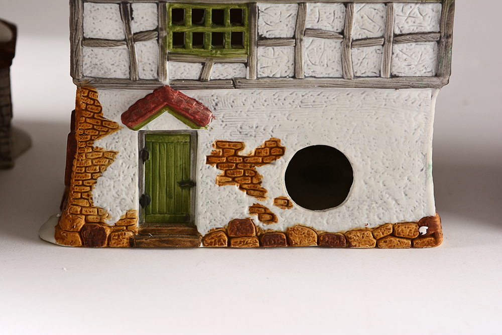 Church and Shops from the Dept 56 Dickens’ Village Series