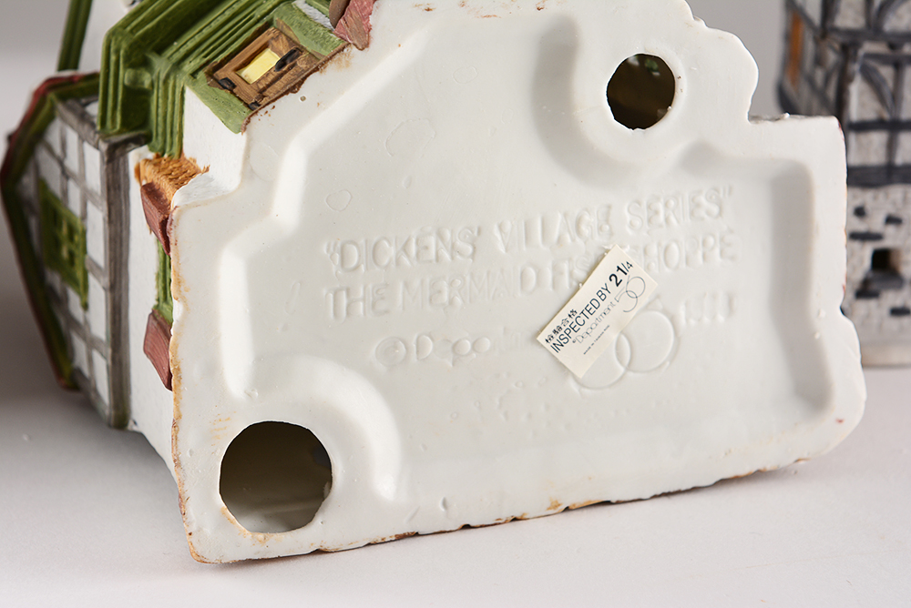 Church and Shops from the Dept 56 Dickens’ Village Series