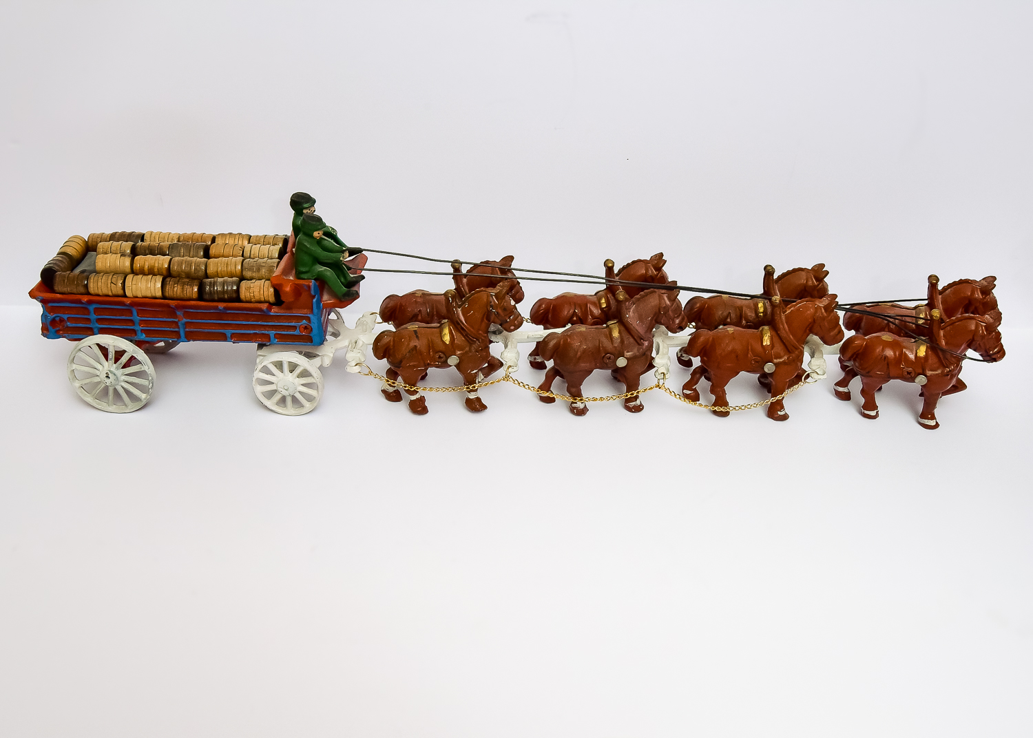 Vintage Cast Iron Beer Wagon