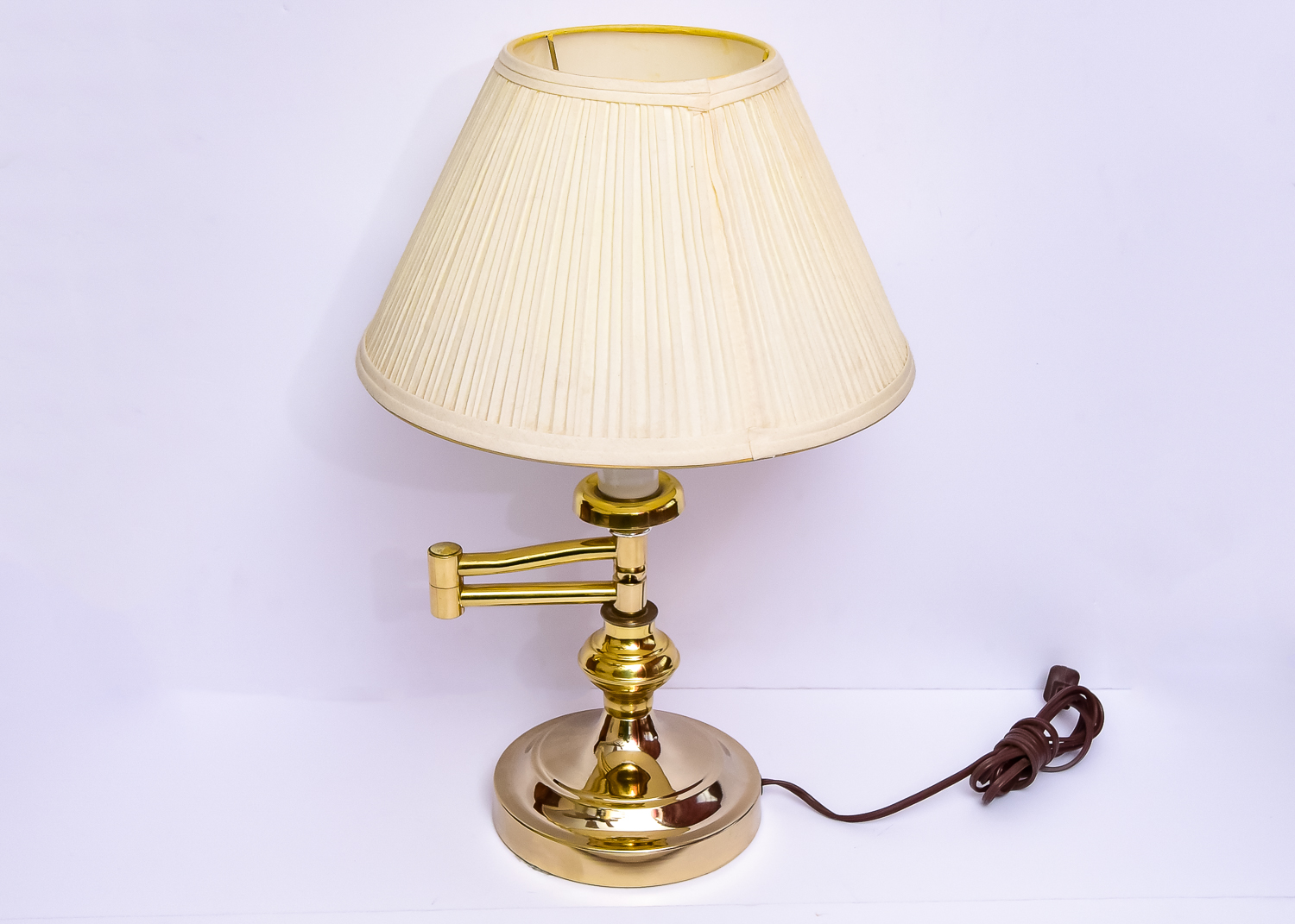 Brass Tone Desk Lamp