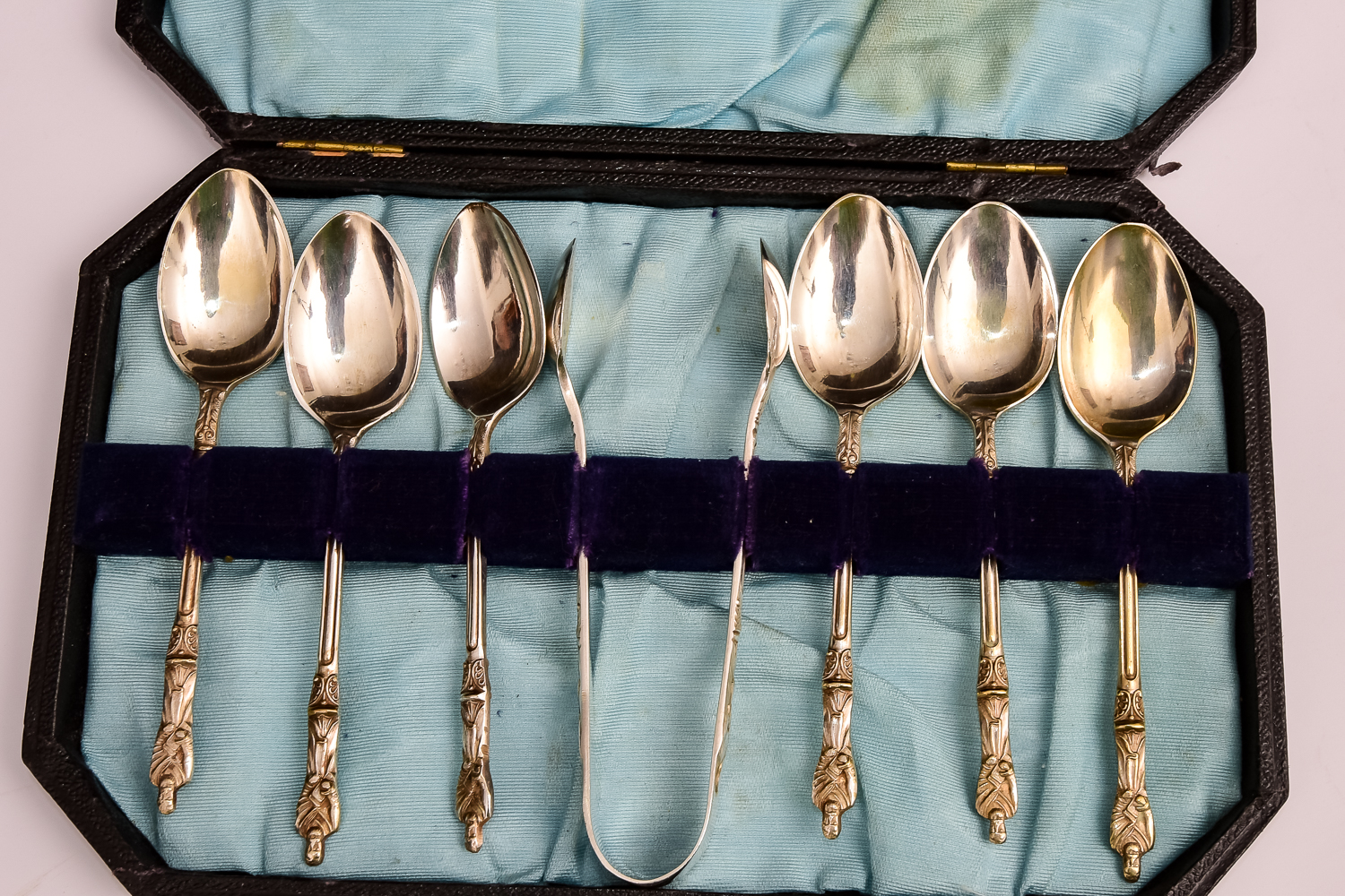 EPNS Spoons and Tong Set