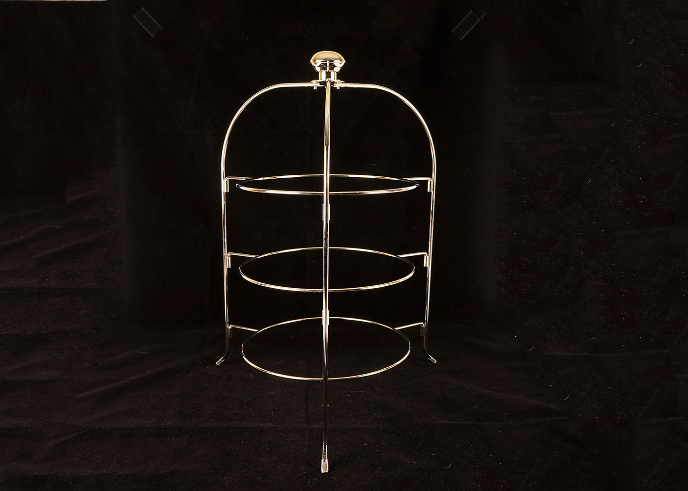 Metal Three Tiered Afternoon Tea Caddy