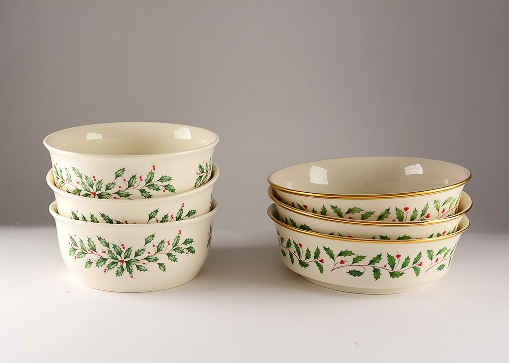 Lenox "Holiday" Ivory Porcelain Set