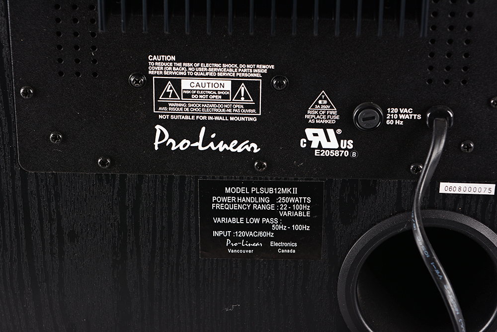 Twelve-Inch Pro-Linear Home Theater Subwoofer