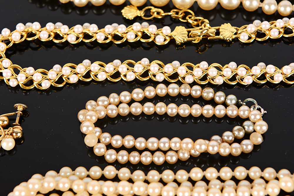 Coro and Other Faux Pearl Jewelry