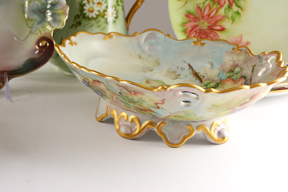 Green Floral Porcelain