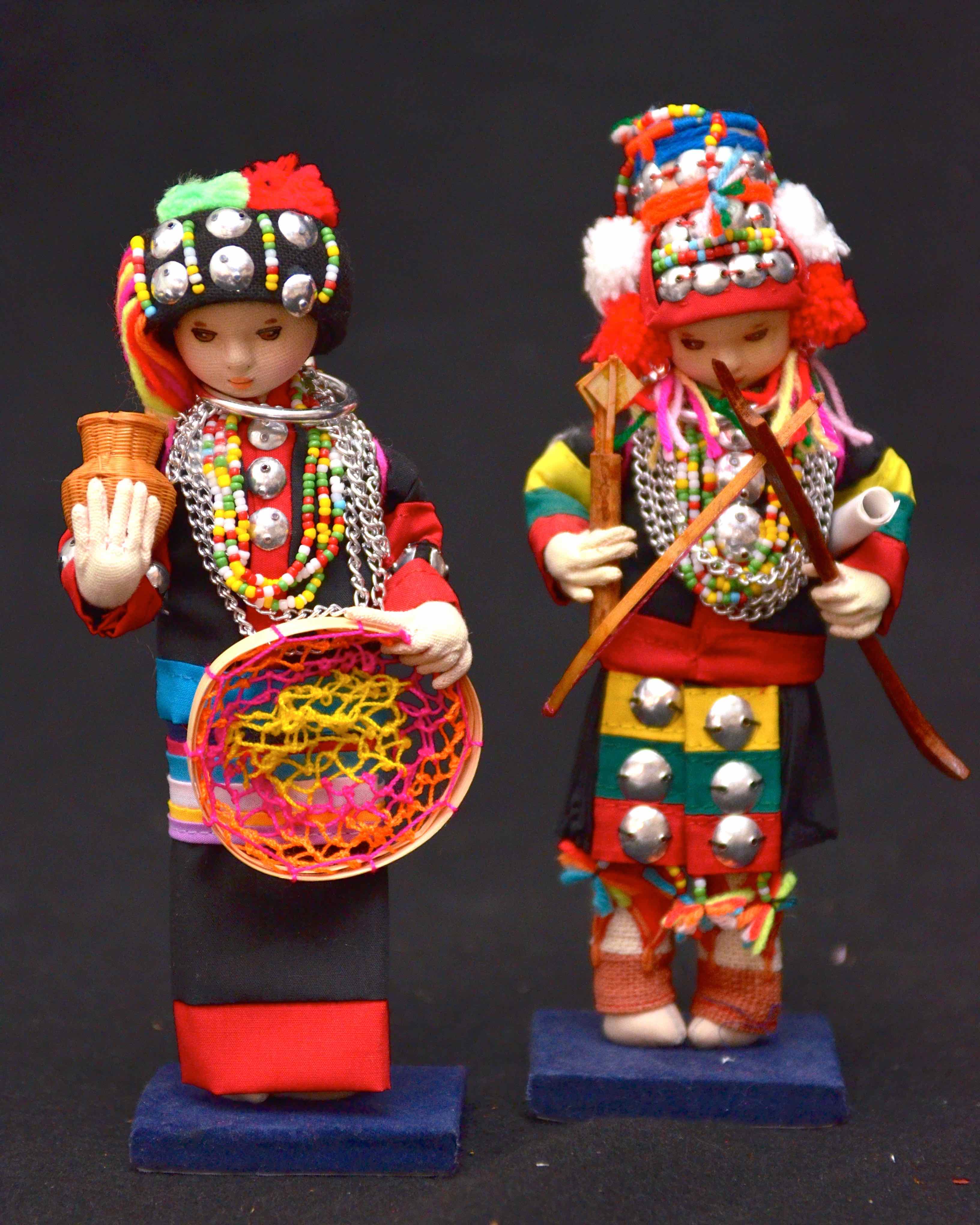 Assortment of "Hill Tribe" Dolls From Thailand