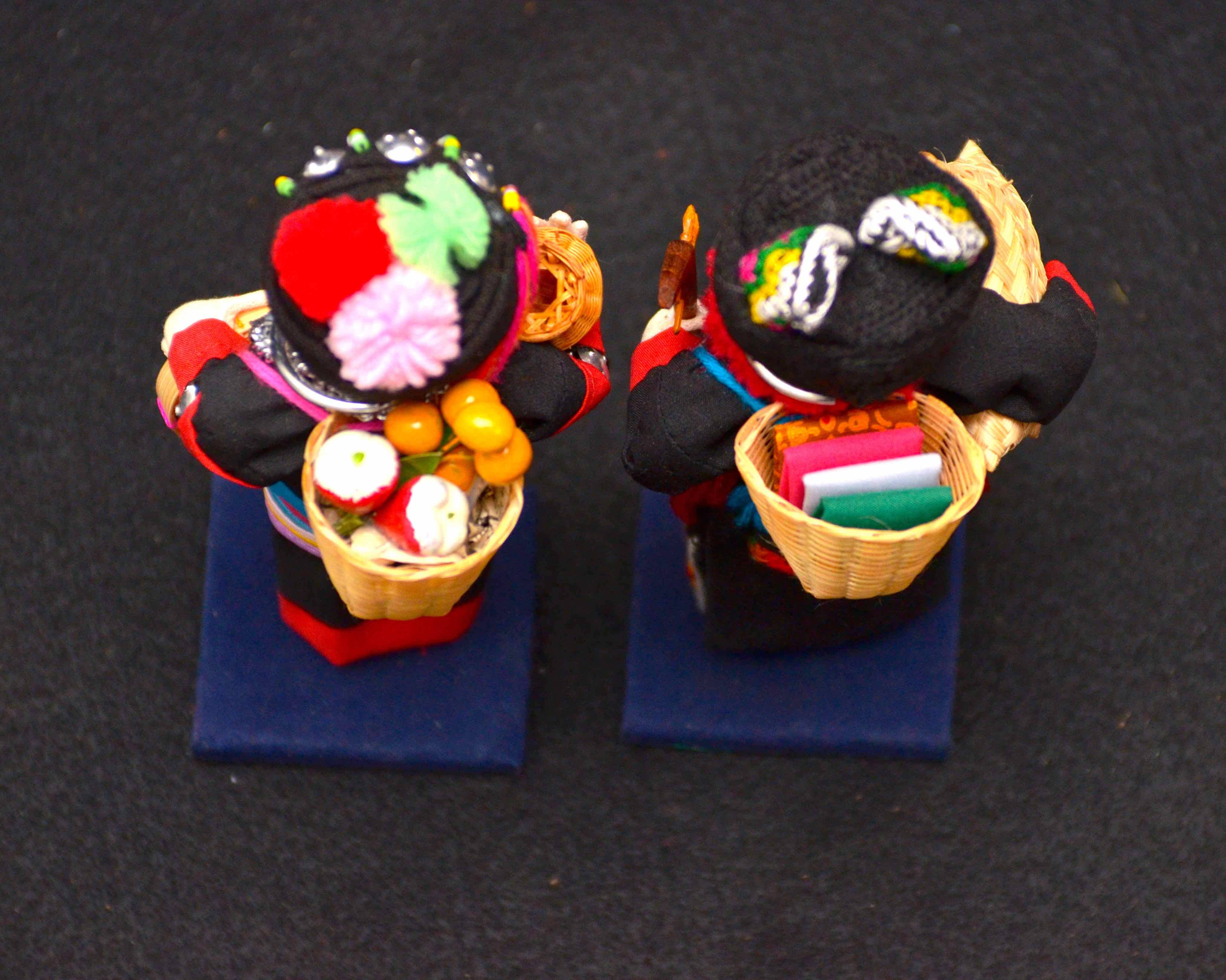 Assortment of "Hill Tribe" Dolls From Thailand