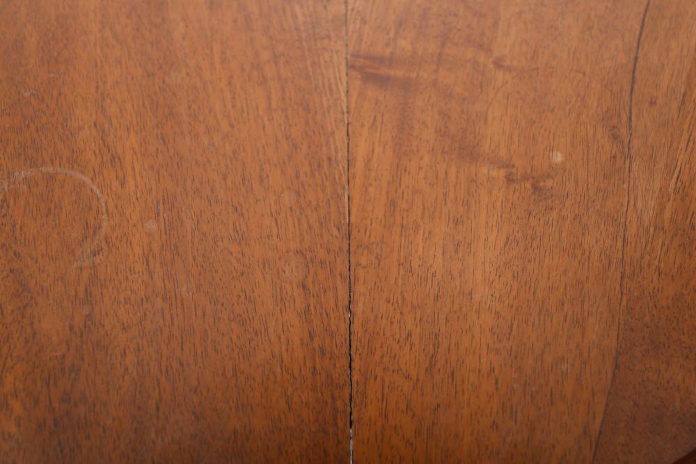 Walnut and Maple Oval Top Table