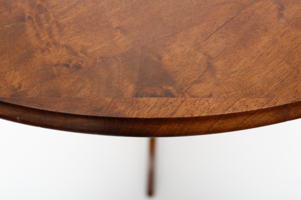 Walnut and Maple Oval Top Table
