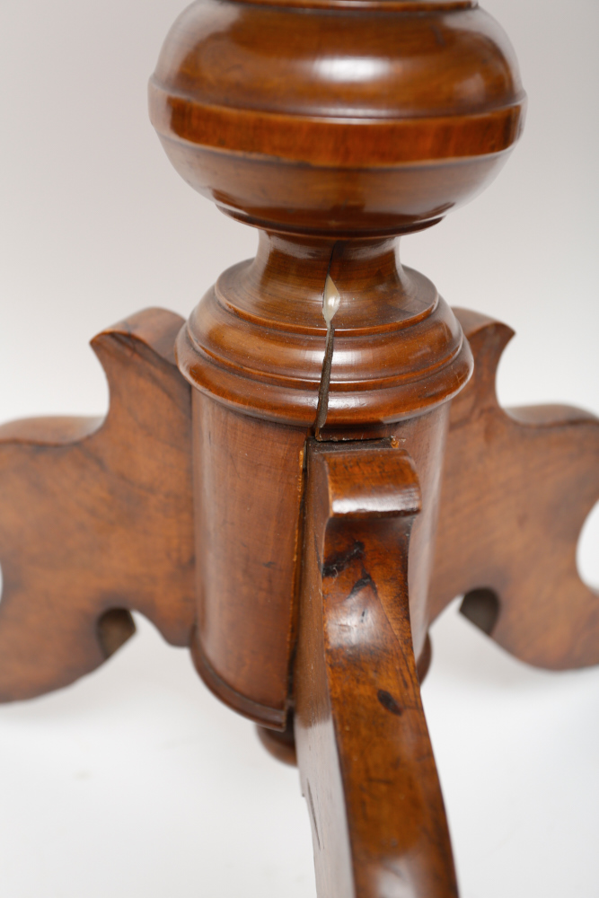 Walnut and Maple Oval Top Table
