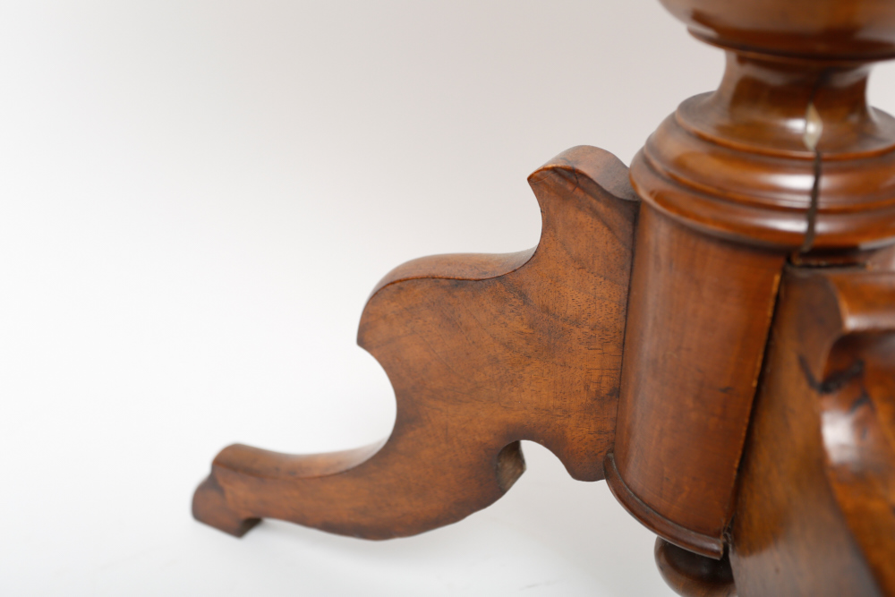 Walnut and Maple Oval Top Table