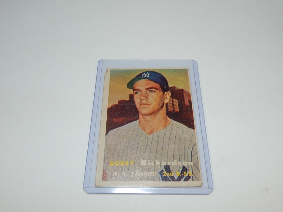 Trio of 1950's New York Yankees Topps Baseball Cards