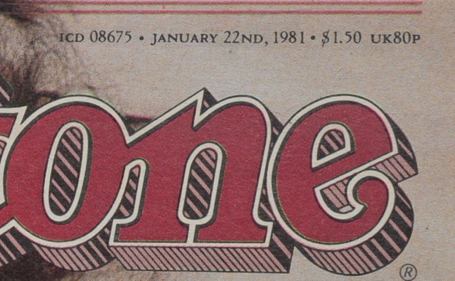1981 Rolling Stone with John Lennon and Yoko Ono Cover
