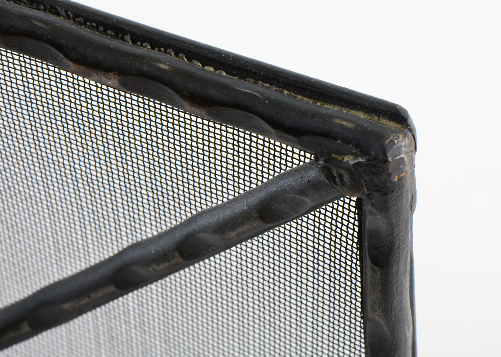 Jan Barboglio Wrought Iron "Chocolate Rose" Fireplace Screen