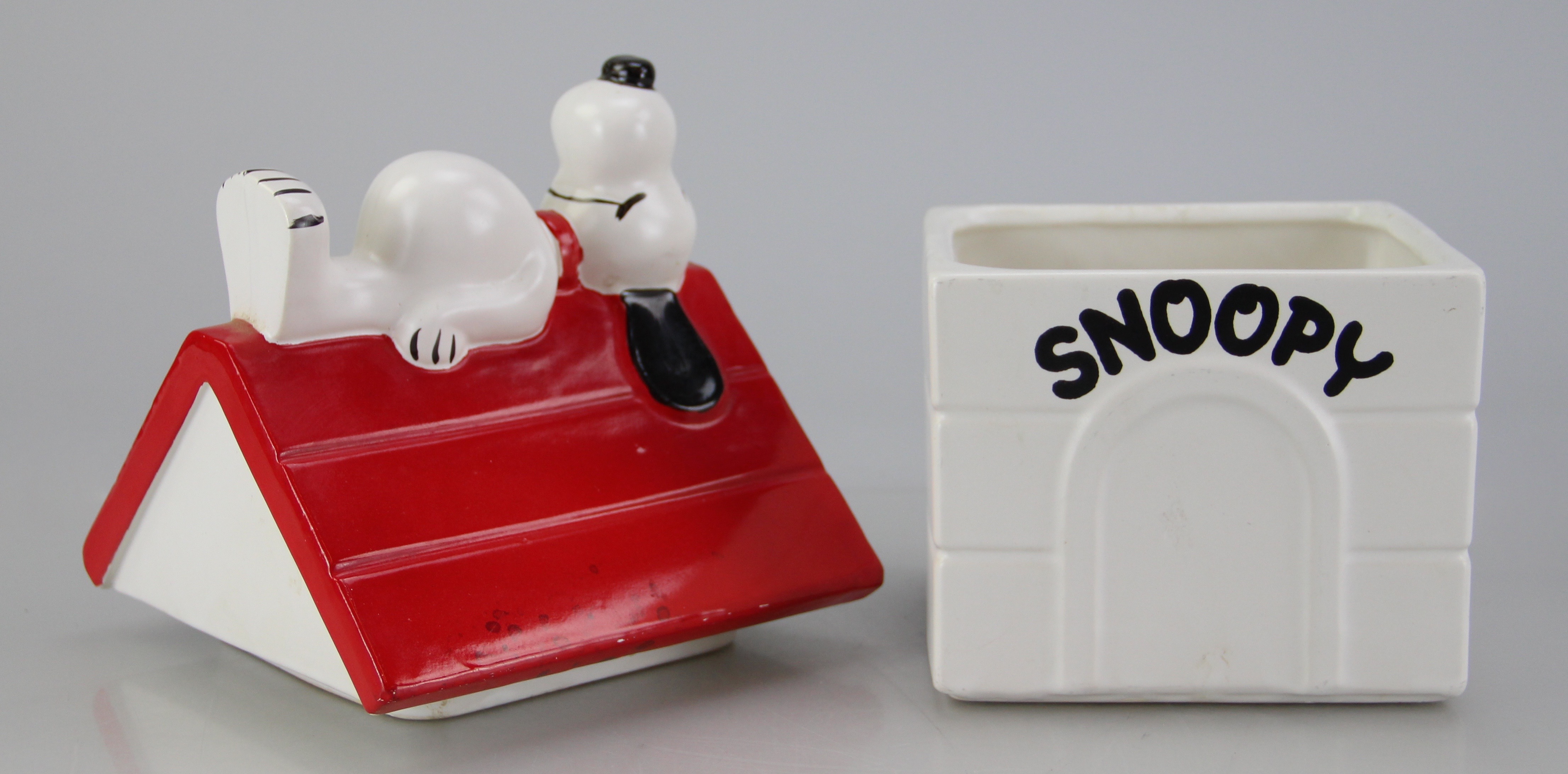 Vintage Cookie Jar with Snoopy and His Dog House