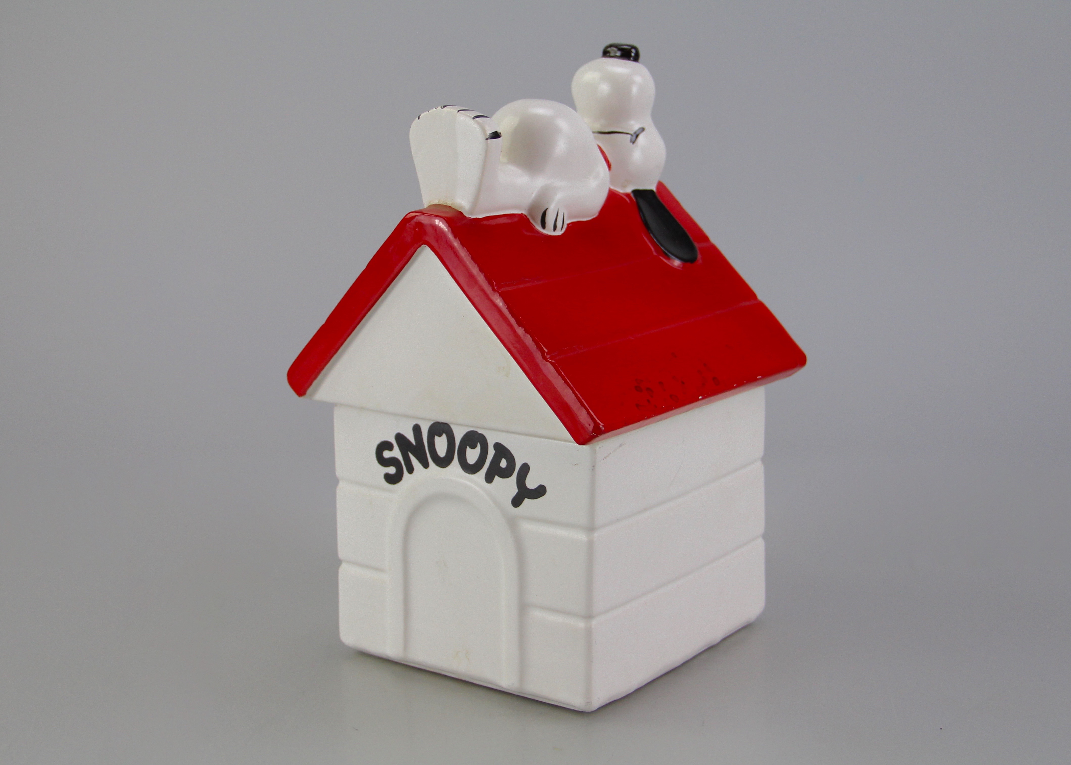 Vintage Cookie Jar with Snoopy and His Dog House