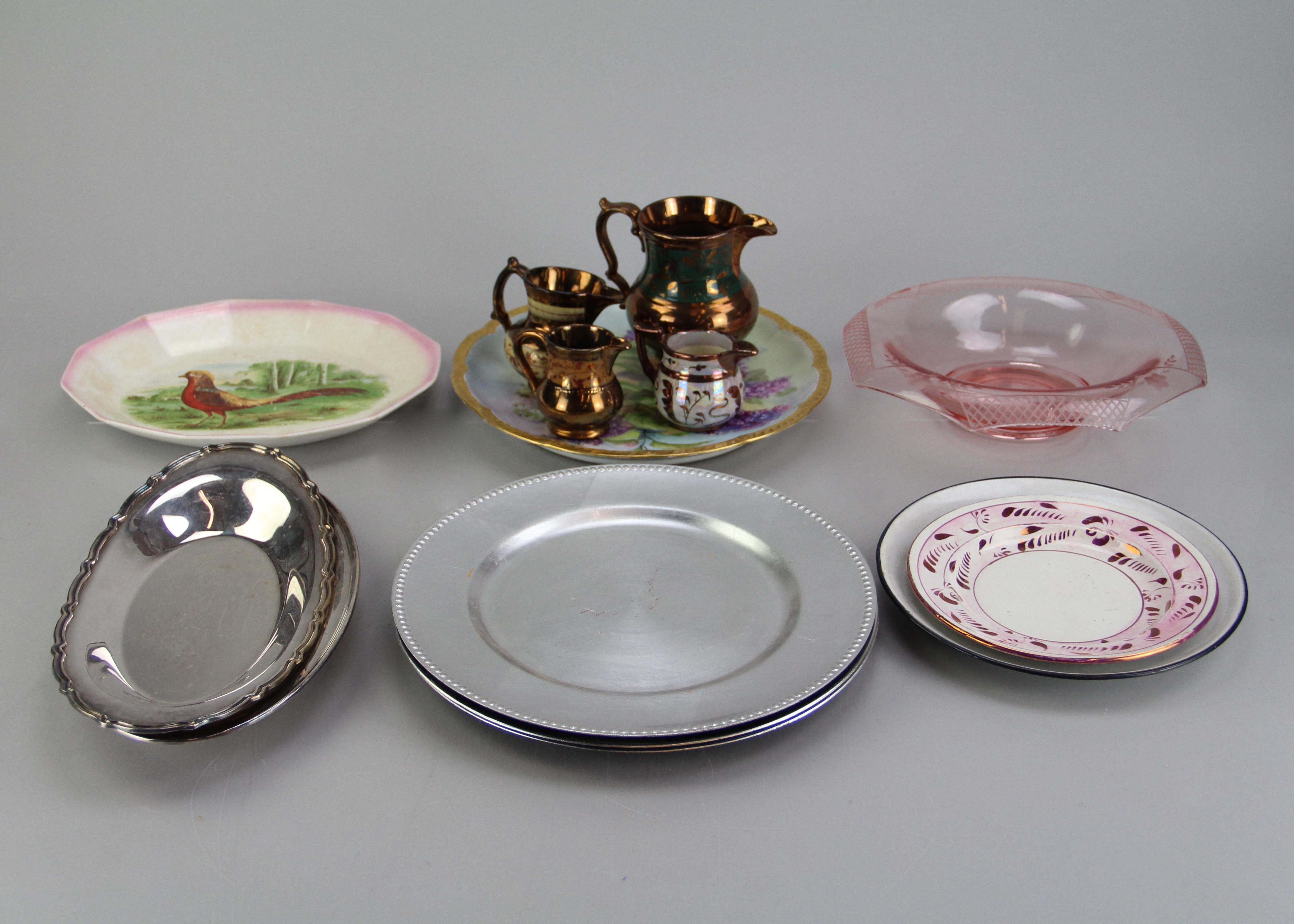 Antique Haviland Platter, Vintage Lusterware, Other Items