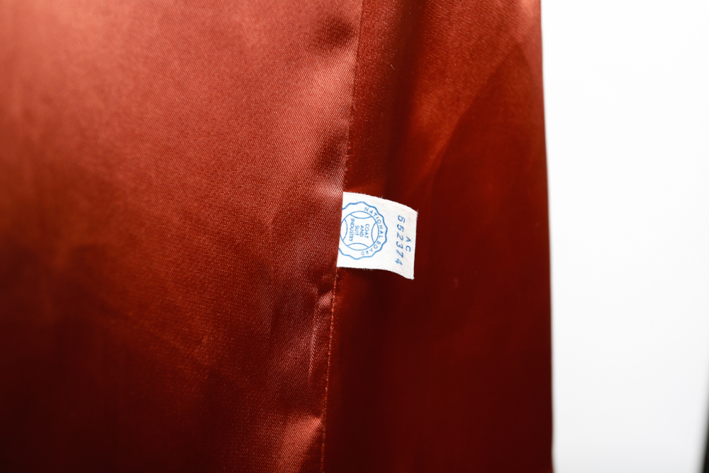 Vintage Brown Swing Coat with Mink Collar