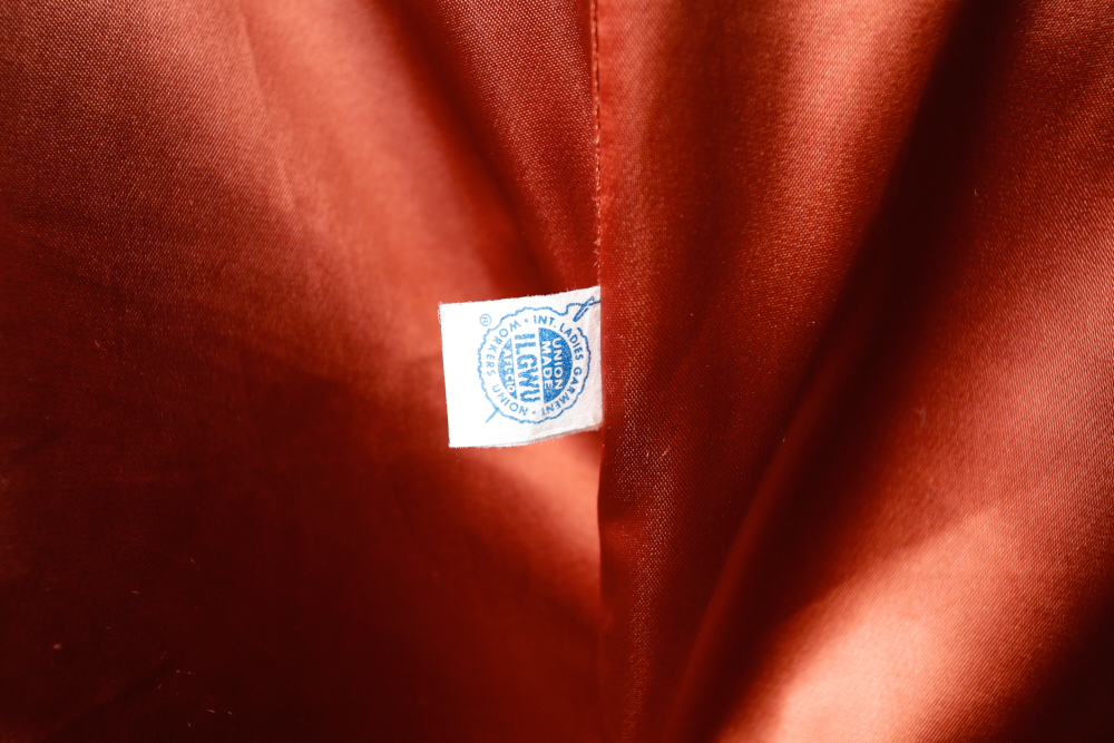 Vintage Brown Swing Coat with Mink Collar