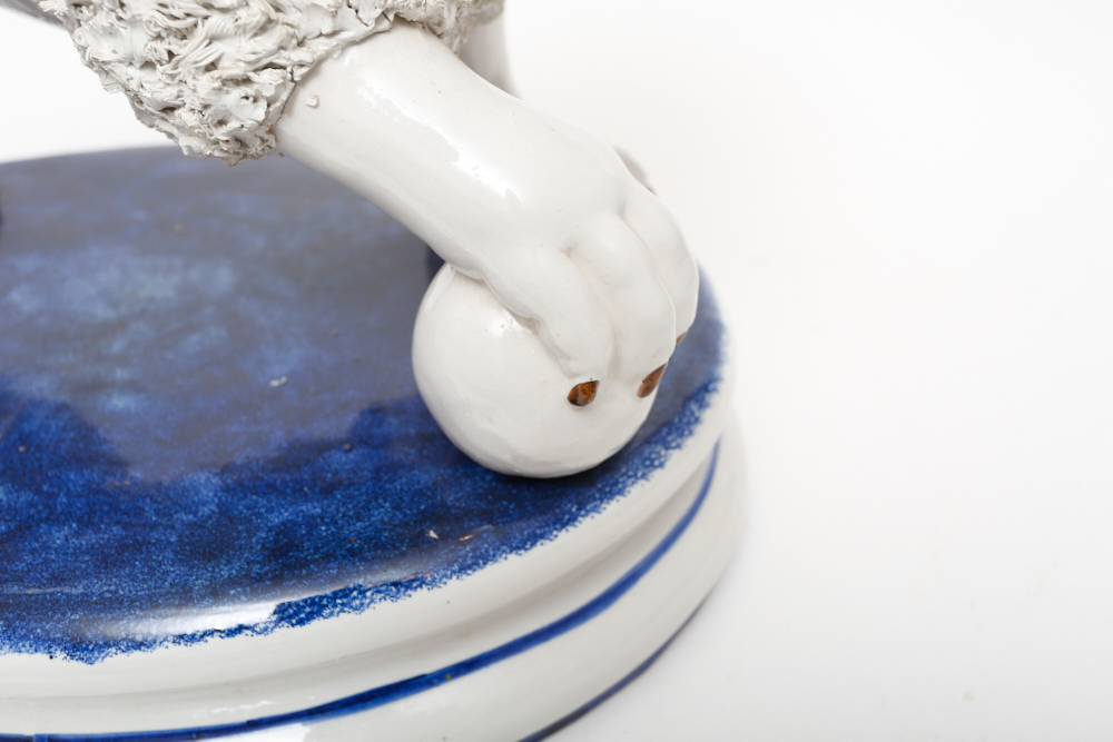 Monumental Staffordshire Style English Ironstone Lions