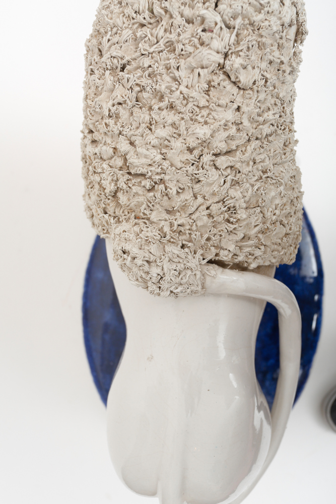 Monumental Staffordshire Style English Ironstone Lions