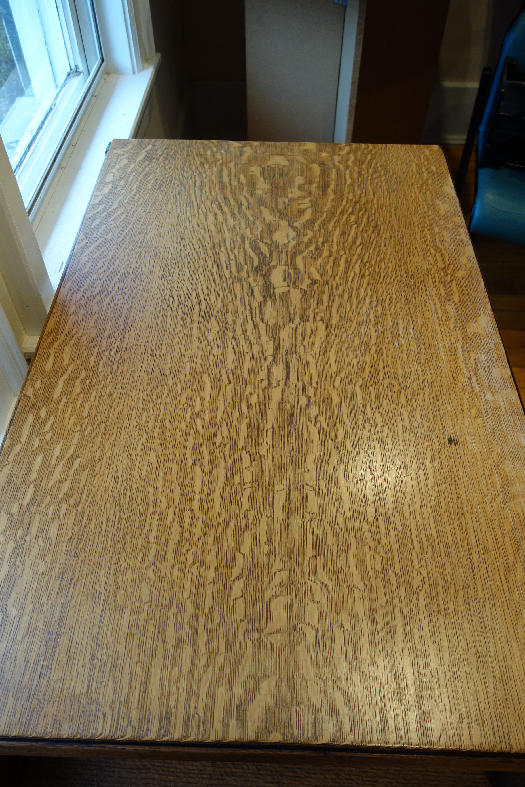 Vintage Mission Quarter Sawn Oak Desk