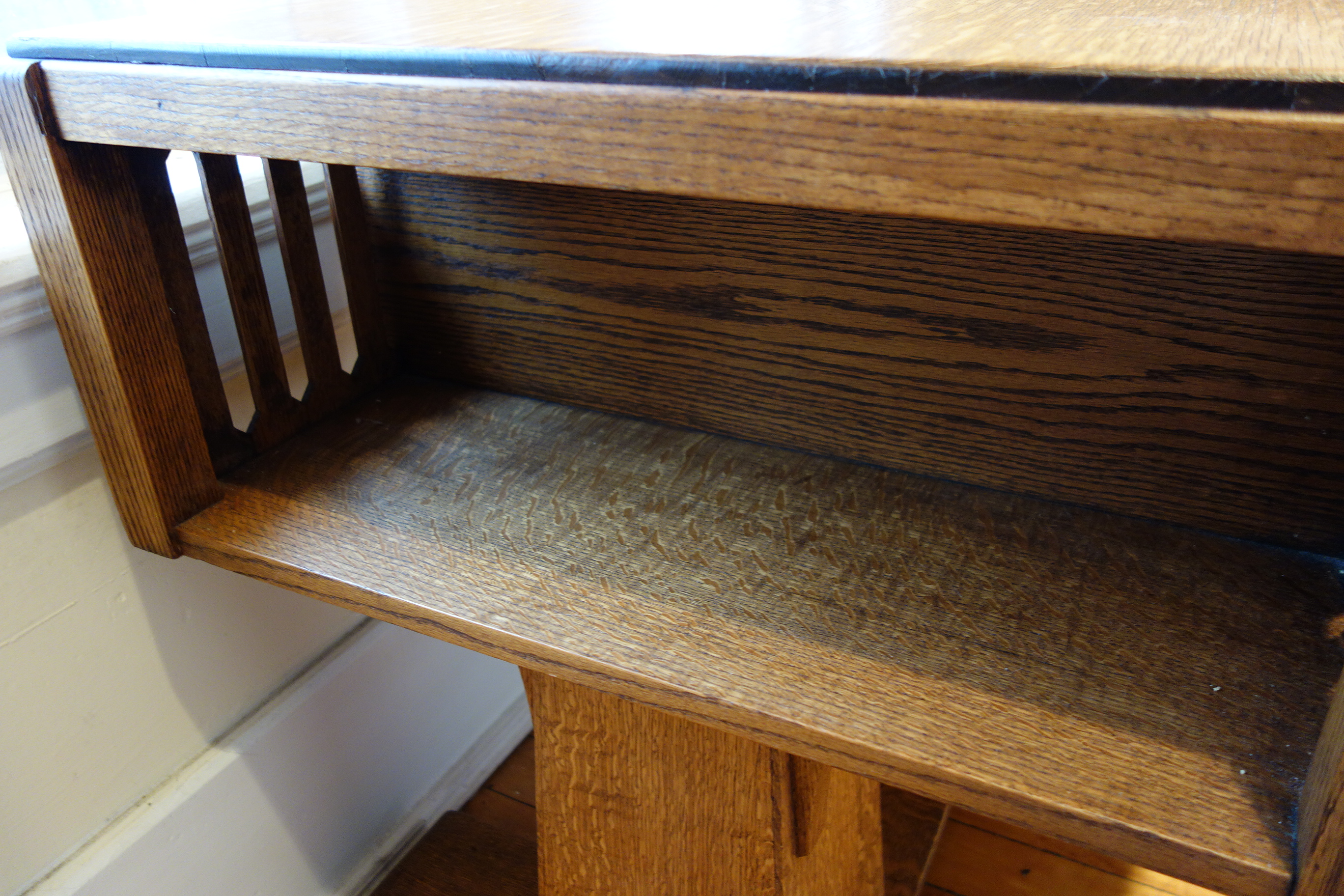 Vintage Mission Quarter Sawn Oak Desk