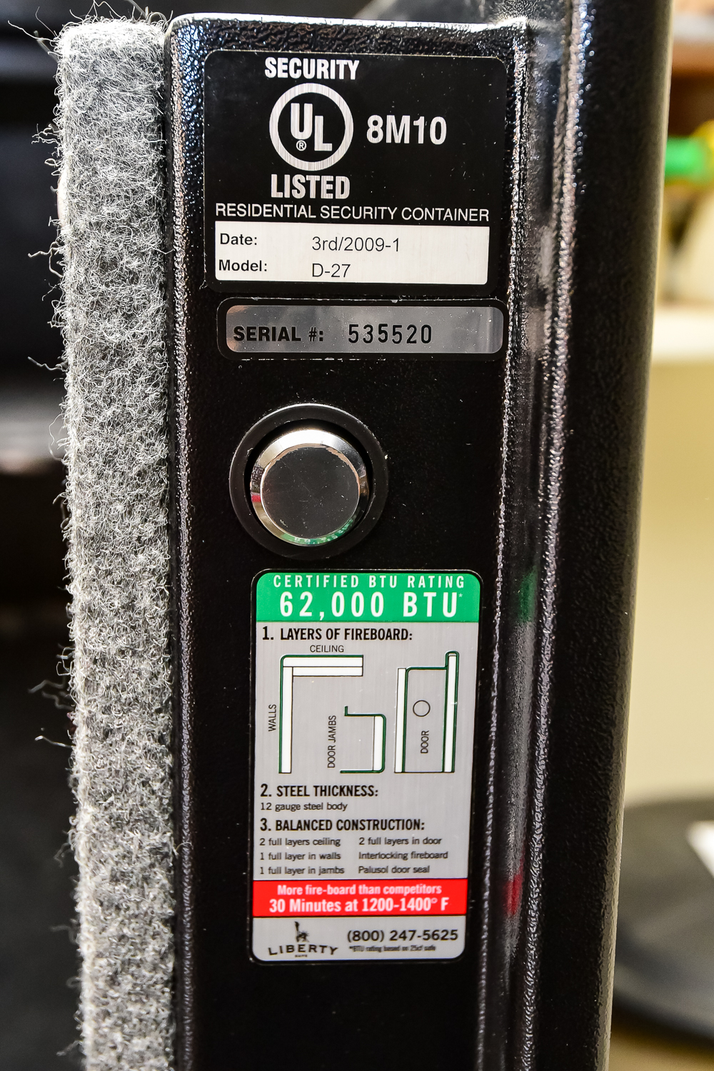 Liberty Heavy Duty Gun Fire Safe